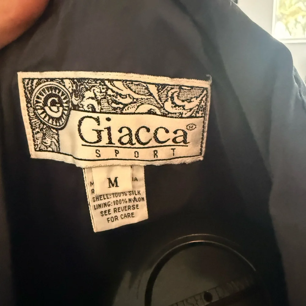 Giacca vintage Navy and Gold Bomber Jacket - Picture 5 of 5